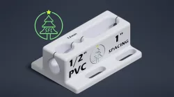 1/2" PVC Drilling Jig - 12mm Bit 1" Spacing