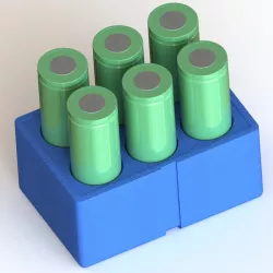 18650 Battery Holder (Storage) for 6 batteries