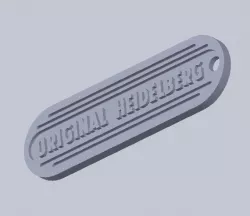 1951 Heidelberg Original Keyring