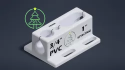 3/4" PVC Drilling Jig - 12mm Bit 1" Spacing