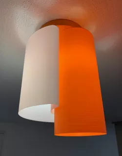 3D printed "Sun & Moon" lamp