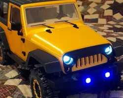3DSETS Rancher  Tail lights , Head lights , fog lights  for 5mm leds  , Head light lens , modified front bumper  for led fog lights 