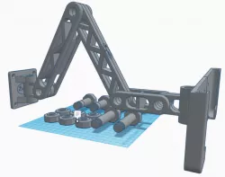 Articulating tablet arm (wall mount)