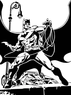 Batman stencil 8