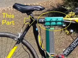 Bicycle Frame Grip Din Rail Clamp holder