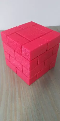 Brick Block Puzzle Box - no metal hardware
