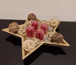 candle casting mold (star)