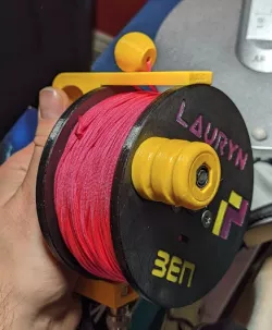 Cave Diving reel (plain, no name in STL) (145m+ flat line)