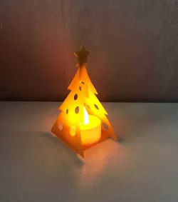 Christmas decorations.Сandlestick for LED candles.It is better to print from PETG, it does not break so easily.