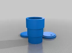 Cup holder, Cup cap and Cup cap with hole for straw