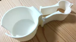 Cup holder for IKEA desk leg