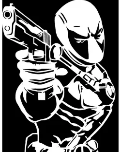 Deadpool stencil 25