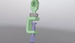 Desk Clamp to Ball Joint to Microscope Mount