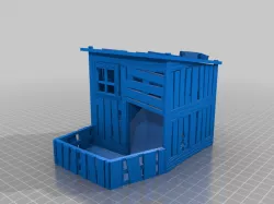 DICE TOWER SHACK IN THE WOODS