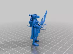 Dragonborn with sword and Giant Elk maduvu