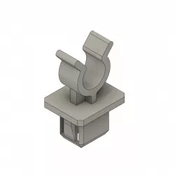 Engine Lid prop clip retainer