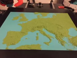 Europe 3D Map