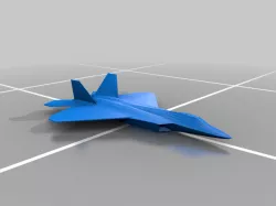 f22 raptor (simplified for 3d printing