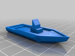 Small Fishing Boat 3D Printing Model - Threeding