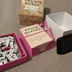Game box organizer for Ransom Notes