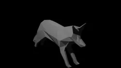 Low poly fox