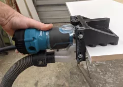 Makita Laminate Trimmer attachment and dust collector for M3700B