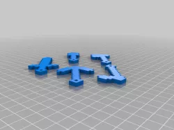 Minecraft keychains tools