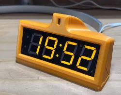Minimalistic NTP synchronized desktop clock
