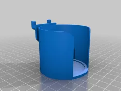 Mixing cup pegboard holder for standard boards