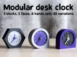 Modular desk clock