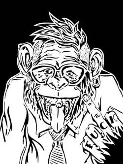 Monkey stencil