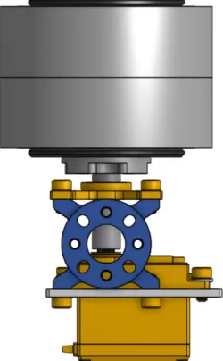 Mount two VEX Compliant Wheels to goBILDA Mount Pattern