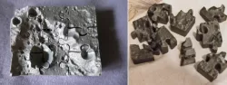 NASA Moon Trek Crater Chain 3D Terrain Puzzle