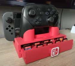 Nintendo Switch Stand (25 cartridges drawer)