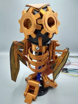 Odysseus Steampunk Robot Owl