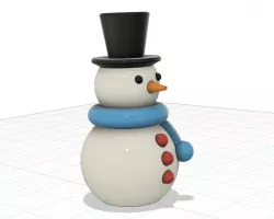 Pupazzo di neve. STL singoli e Multi Material