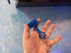 Rod & Piston Keychain