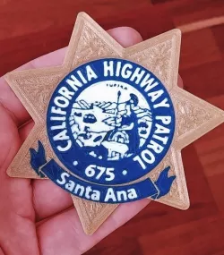 SANTA ANA CALIFORNIA HIGHWAY PATROL POLICE BADGE