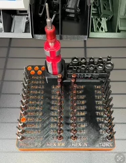 Screwdriver and Bit Holder (Hex, Torx, Phillips)