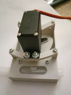 Servo driven pinch valve for 10mm silicone hose