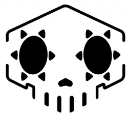Sombra Skull stencil