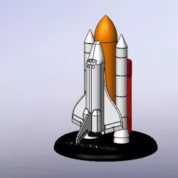 Space shuttle Atlantis model