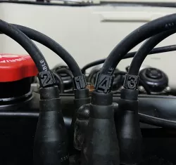 Sparkplug wire labels