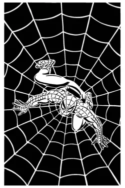 Spiderman stencil 16