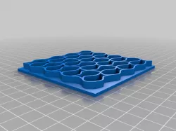 tessellated goldfish cracker cookie cutter prototype 2