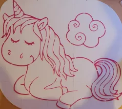 Unicorn Stencil Puzzle