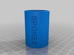 [upcycle] Bike spoke storage from old energy drink tubes and 3D printed coupler