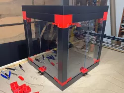 (V1) For BIQU B1 - DIY Enclosure - Remix of Prusa's IKEA Lack Enclosure - with extra doors (opening on 3 sides)