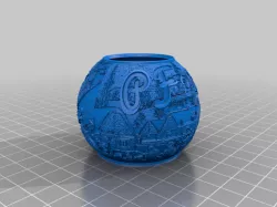 Winter themed Lanterns for IKEA LED candles //Ladovská zima - lithophane na led svíčku + PF 2022//