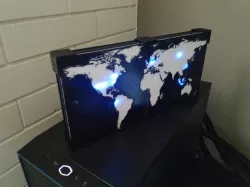 World Map for 32x16 LED matrix